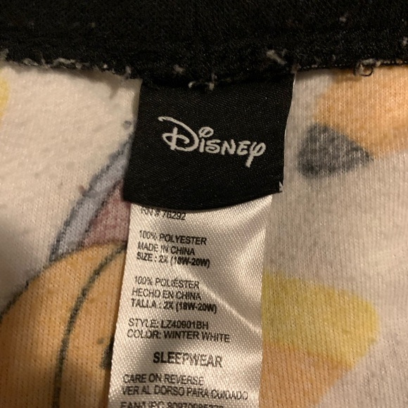 Disney Eeyore Halloween Fleece Pants 2X - Picture 4 of 4